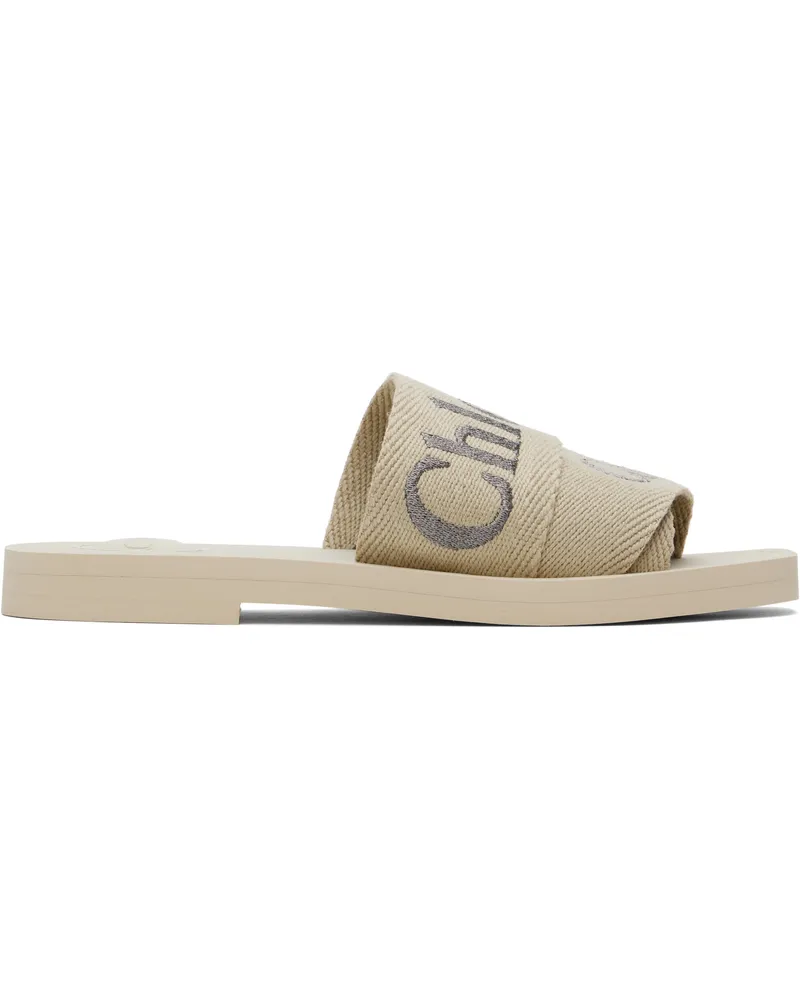 Chloé Beige Woody Mules 2yc