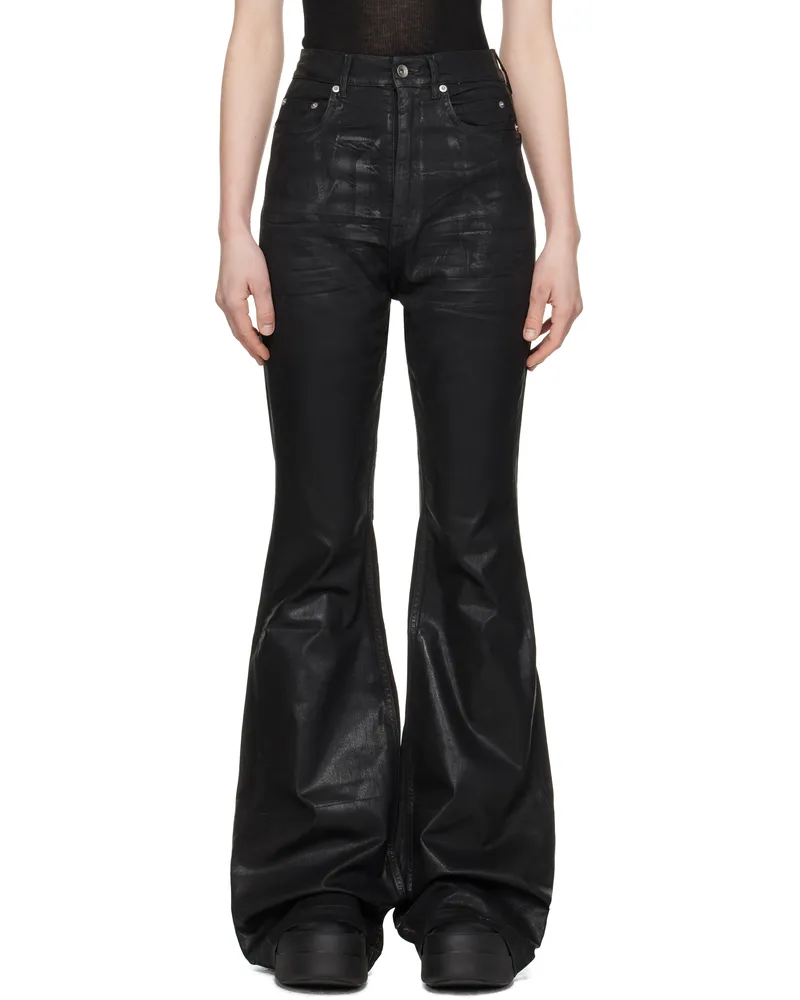 DRKSHDW by Rick Owens Black Hollywood Bolan Bootcut Jeans 09