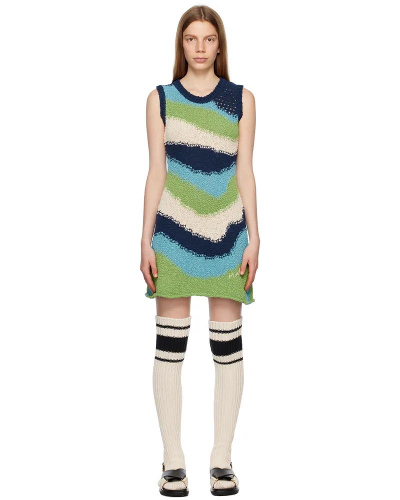Marni Blue Embroidered Dress Web39