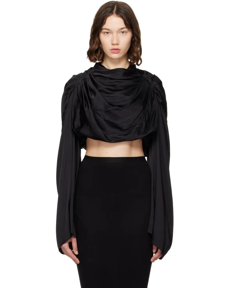 Rick Owens Black Hollywood Claudette Top 09