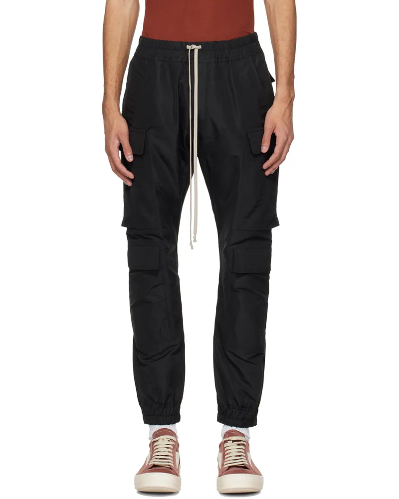 Rick Owens Black Mastodon Cargo Pants 09