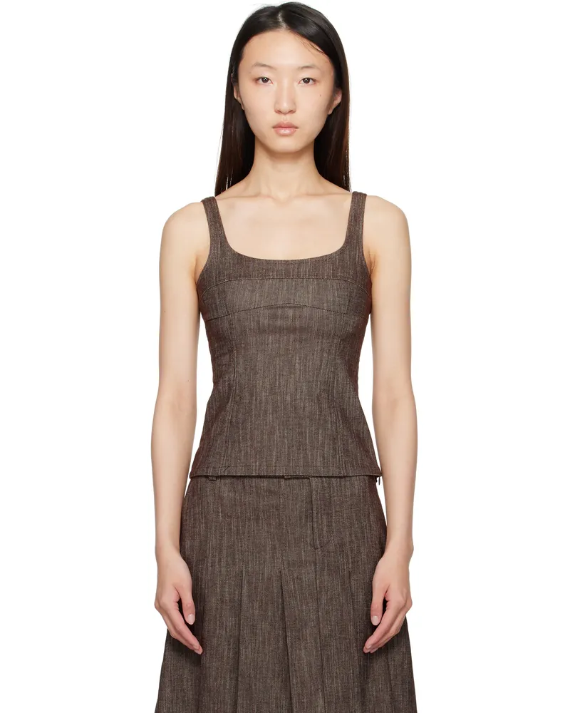 Paloma Wool Brown Bonaire Top 326