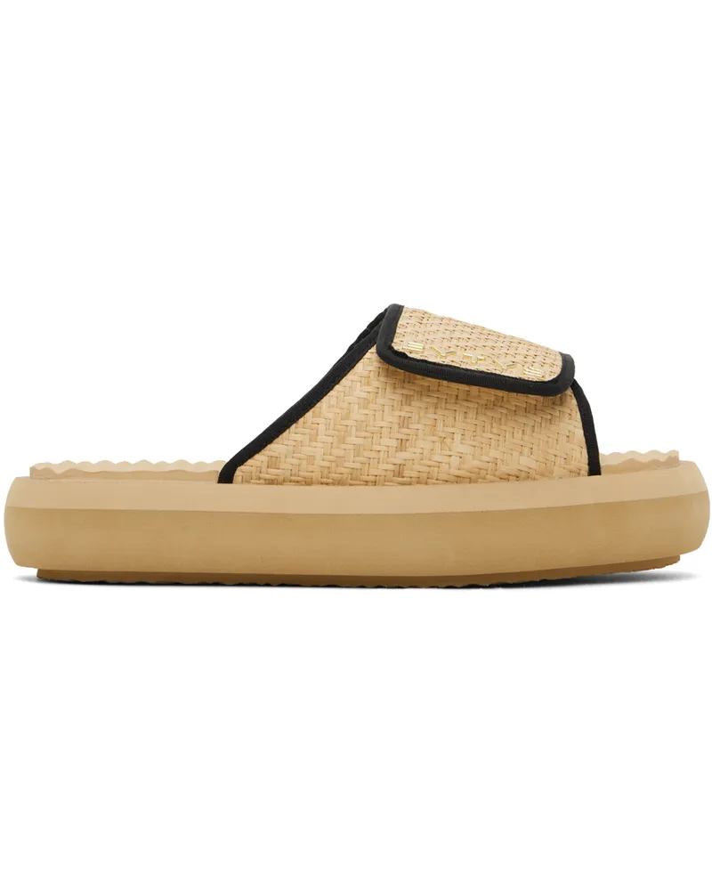 Eytys Beige Alessa Sandals Raffia