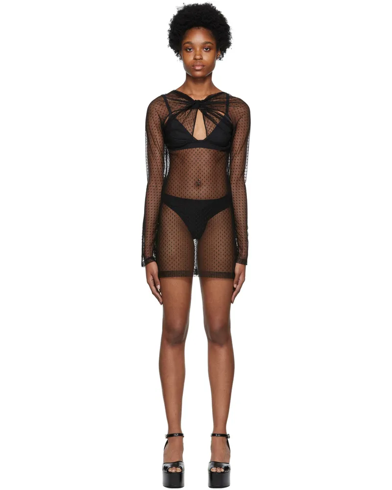 COPERNI Black Twisted Minidress Black