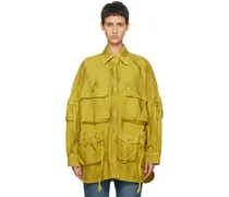 Yellow Fern Denim Coat