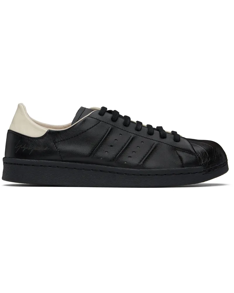 Y-3 Black & White Superstar Sneakers Black