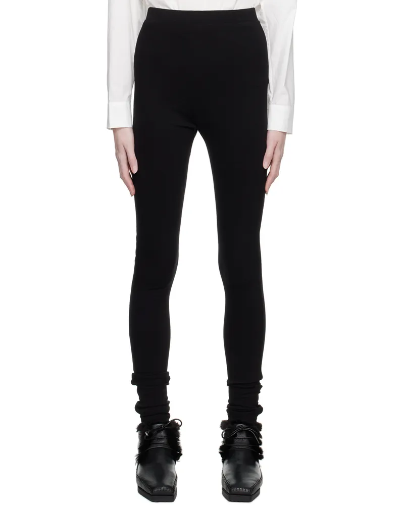 Totême Black Zip Leggings 200