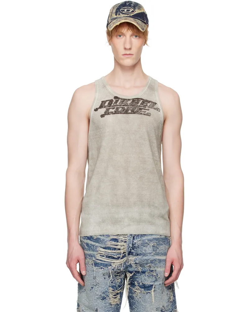 Diesel Beige K-Rick Tank Top 7ex