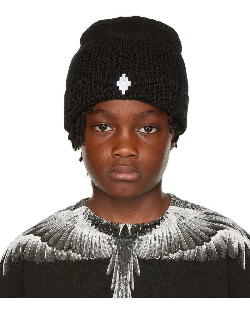 Marcelo Burlon | County of Milan Kids Black Cross Beanie Black