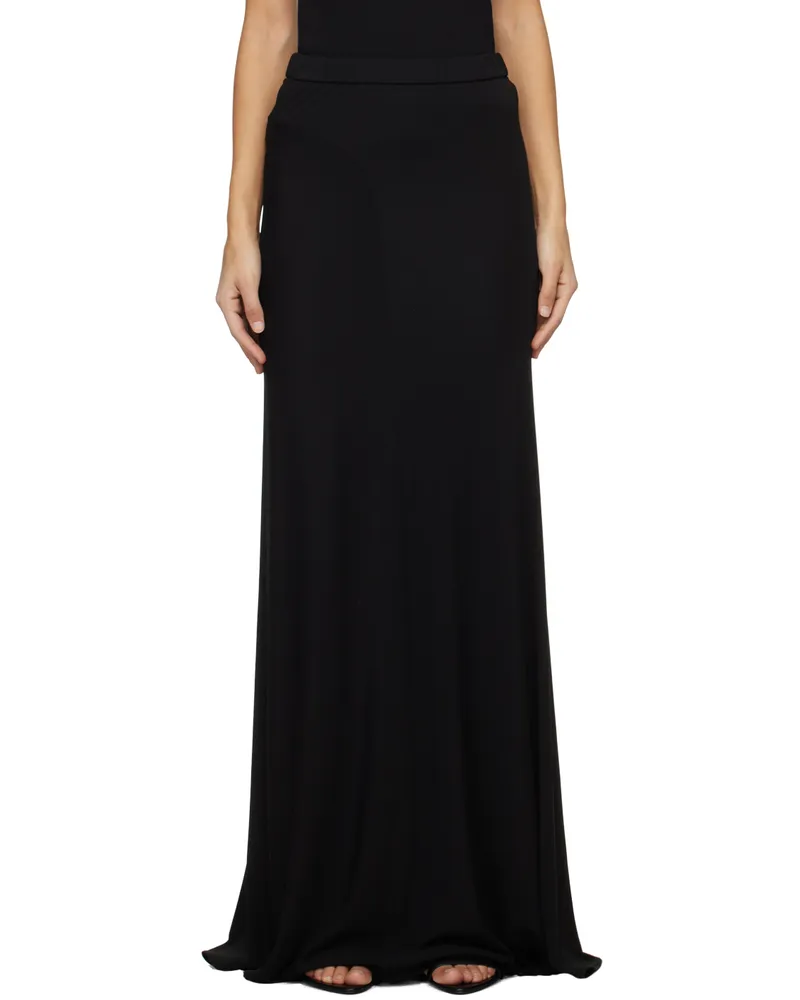 Tom Ford Black Elasticized Maxi Skirt Lb999