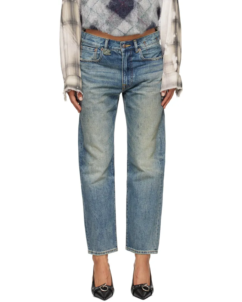 R13 Blue Boyfriend Jeans Clinton