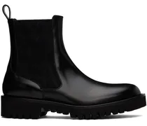 Black Beatle Chelsea Boots