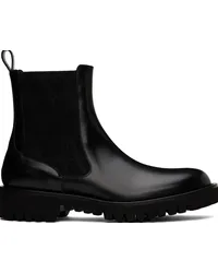 Valentino Garavani Black Beatle Chelsea Boots 0no