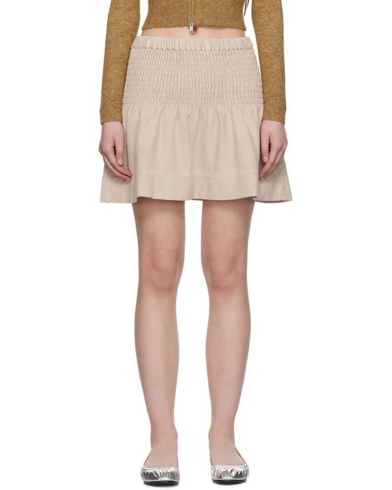 Étoile Isabel Marant Beige Pacifica Miniskirt 90be
