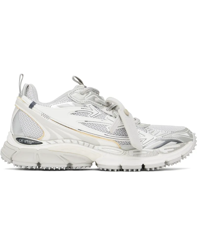 OFF-WHITE White & Silver Be Right Back Sneakers Grey