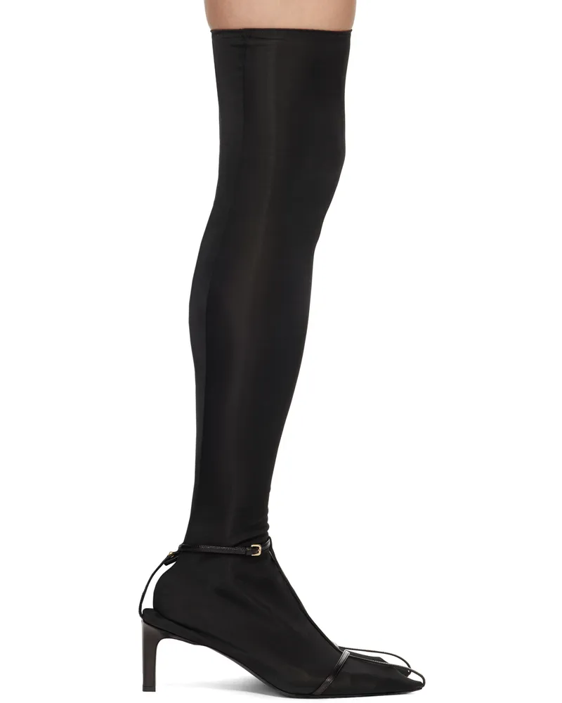 Jil Sander Black Nylon Boots 001