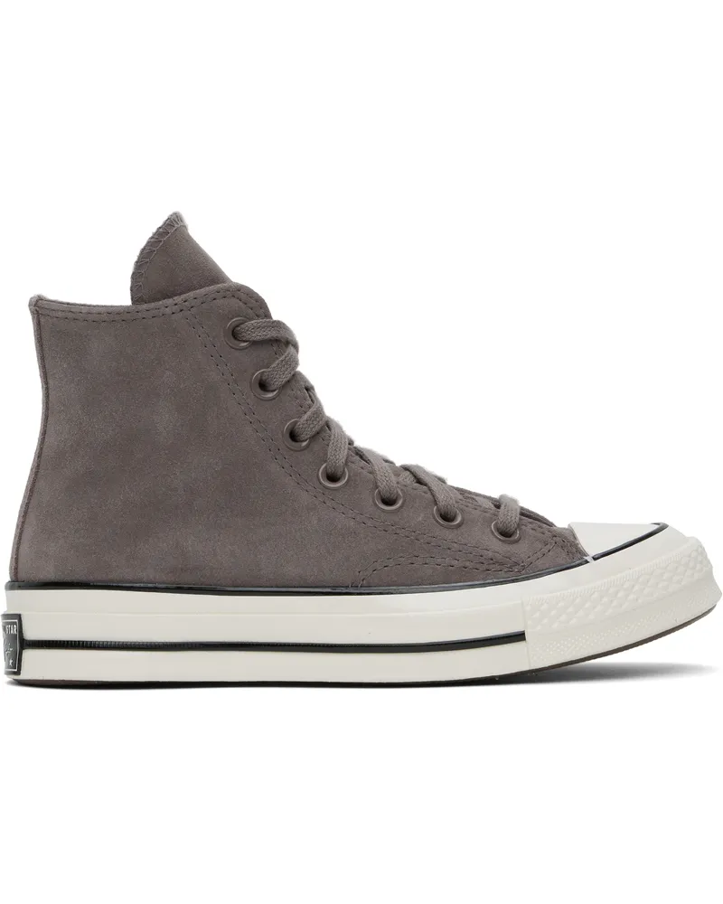 Converse Taupe Chuck 70 Heritage Color Suede Sneakers Pmice