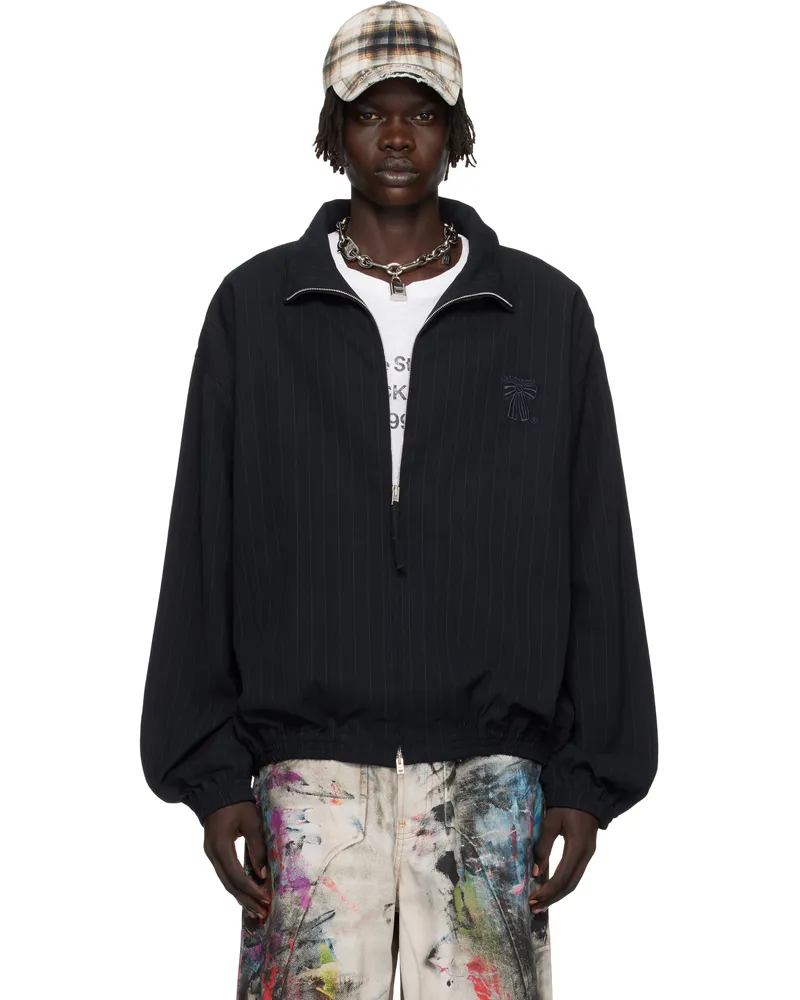 Acne Studios Navy Zipper Jacket Bg3