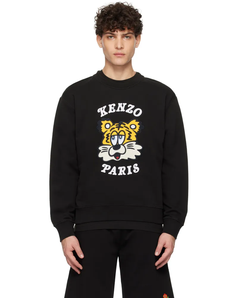 Kenzo Black Kenzo Paris VERDY Edition Embroidered Sweatshirt Black