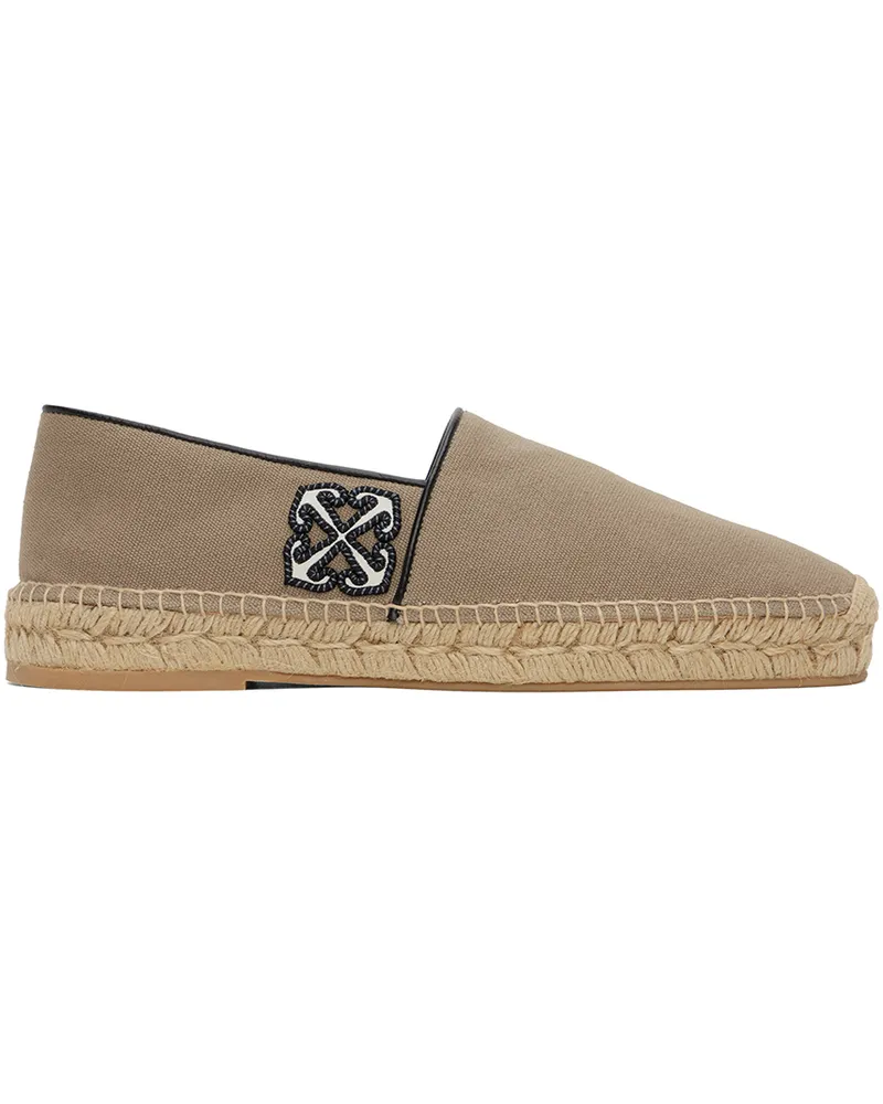 OFF-WHITE Beige Anglette Espadrilles Sand
