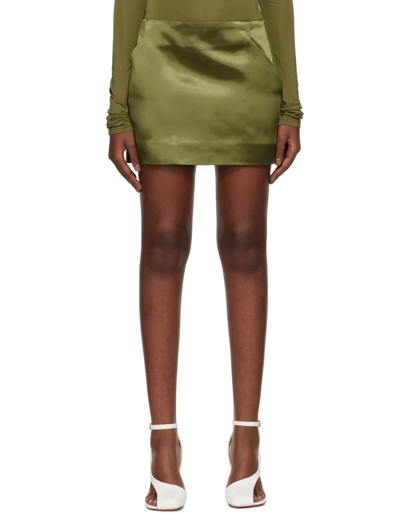 Paris Georgia Green 09 Cass Miniskirt Olive