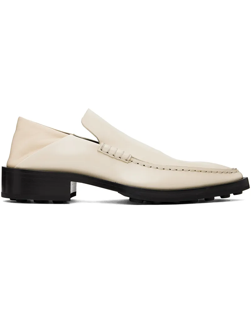 Jil Sander Off-White Pointed Toe Loafers 276