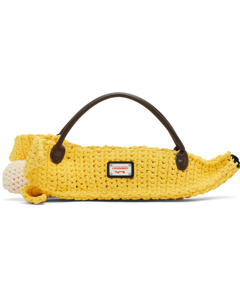 Charles Jeffrey Loverboy Yellow Banana Bag Yellow