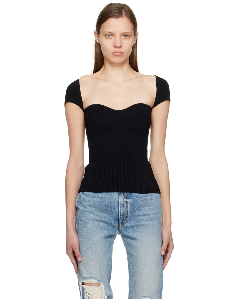 KHAITE Black Ista T-Shirt 200