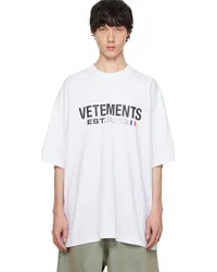 VETEMENTS White Flag T-Shirt White