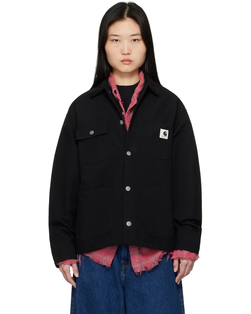 Carhartt WIP Black OG Michigan Jacket Rinsed