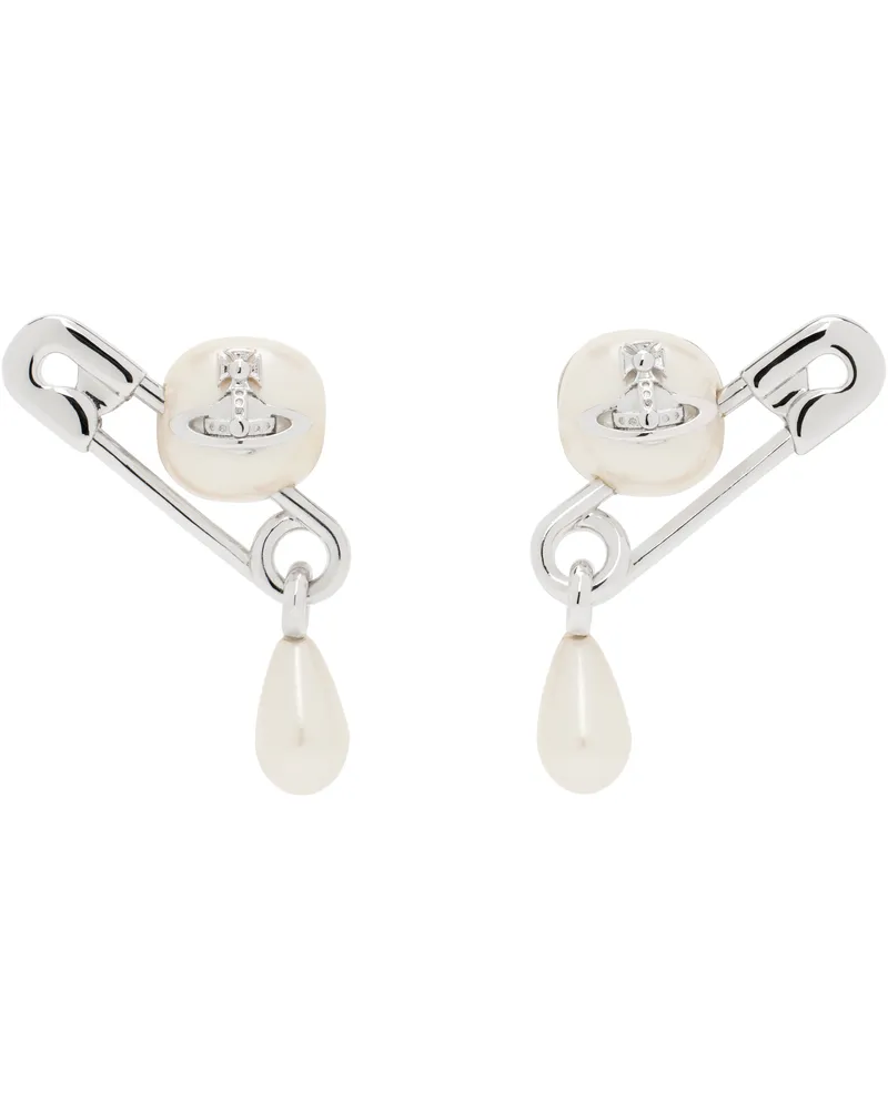 Vivienne Westwood Silver Claude Small Stud Earrings P103