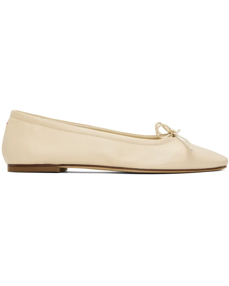 aeyde Off-White Delfina Ballerina Flats Creamy