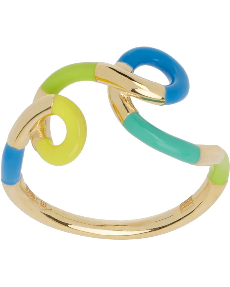 指輪・リング Bea Bongiasca VITICCIO PINK RING WITH SMALL BOAT Bea Bongiasca Viticcio Pink Ring With Small Boat By Bea