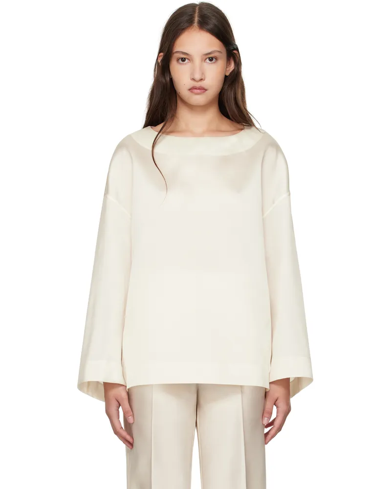 GIA STUDIOS Off-White Claire Blouse Cream