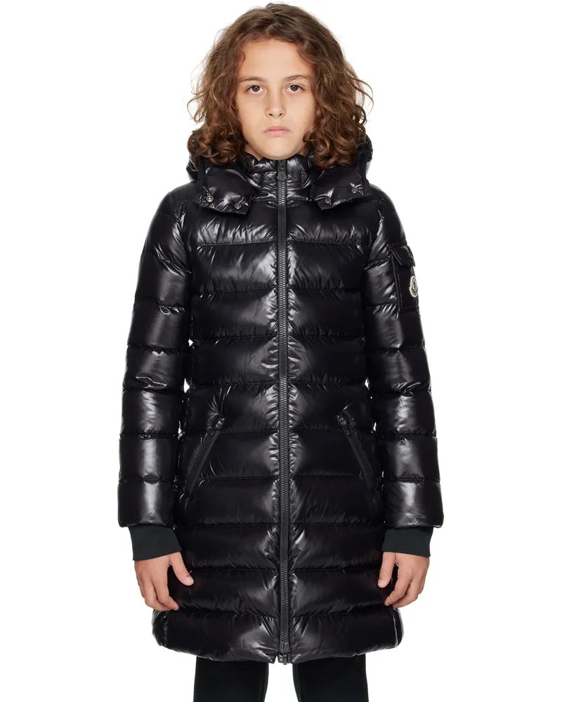 Moncler Big Kids Black Moka Hooded Down Jacket U99