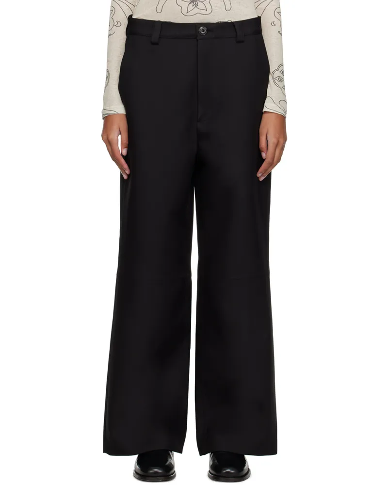 Nanushka Black Vidia Trousers Black