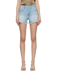 Frame Denim Blue 'Le Super High' Denim Shorts Calm