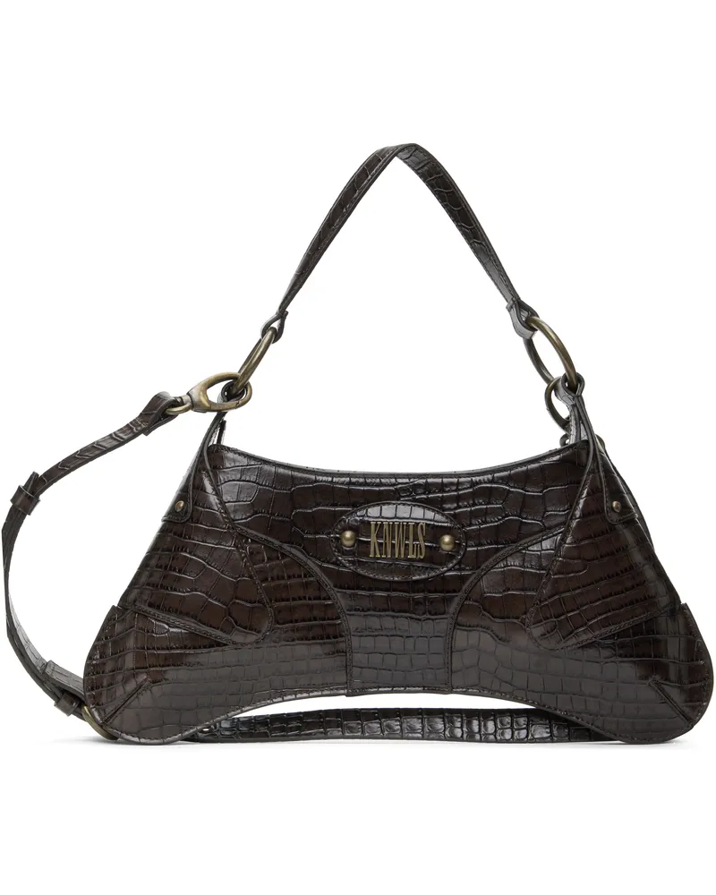 Charlotte Knowles Brown Razr Bag Espresso