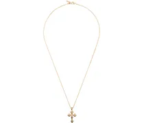 Gold Small Avelli Cross Necklace