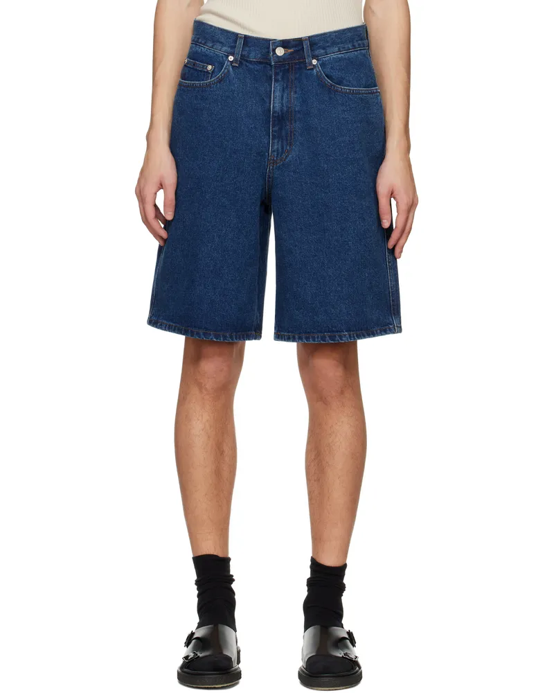 Dunst Blue Classic Baggy Denim Shorts Classic