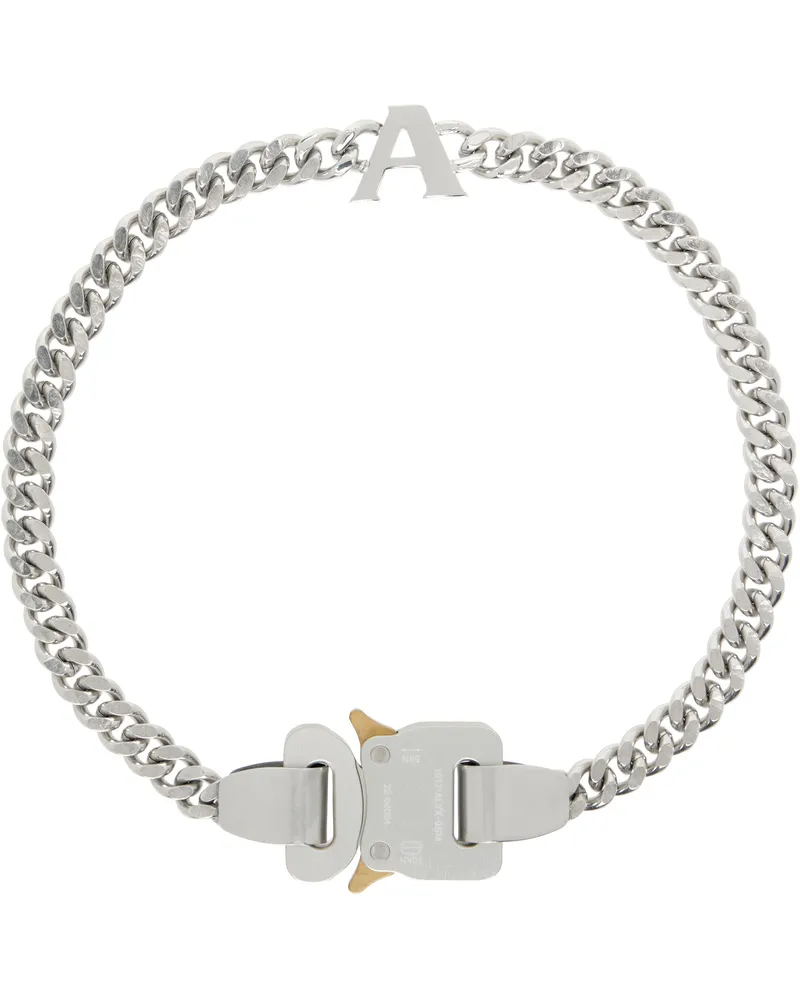 1017 ALYX 9SM Buckle Charm Necklace Silver