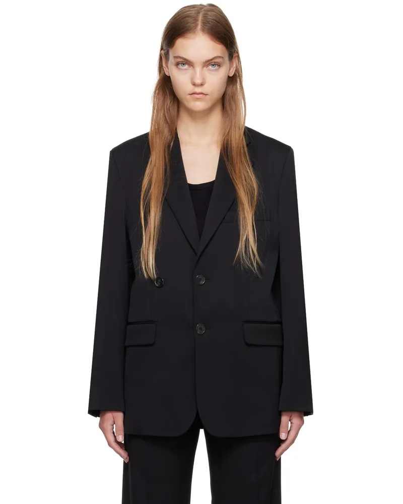 Maison Margiela Black Single-Breasted Blazer 900