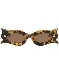 Nanushka Tortoiseshell Tully Sunglasses Dark