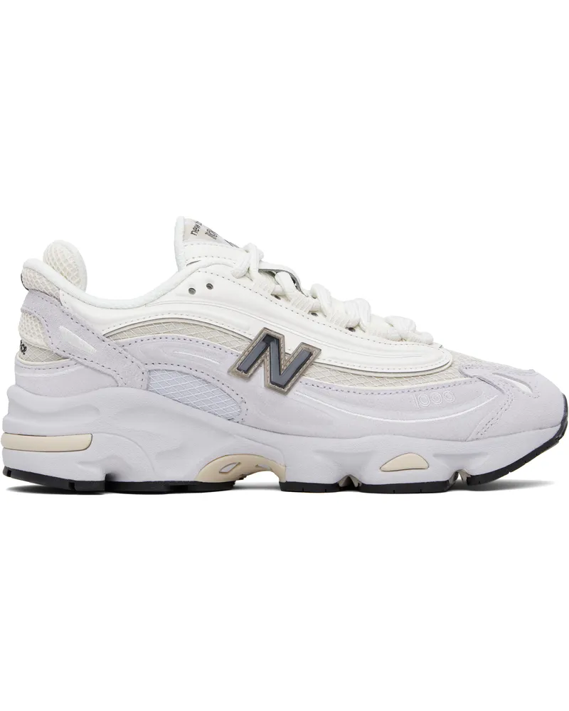 New Balance Off-White & Gray 1000 Sneakers Pearl