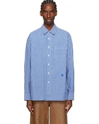 Adererror Blue Significant Droptail Shirt Z-blue