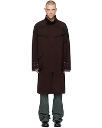 KIKO KOSTADINOV Burgundy Margutta Overcoat Maroon