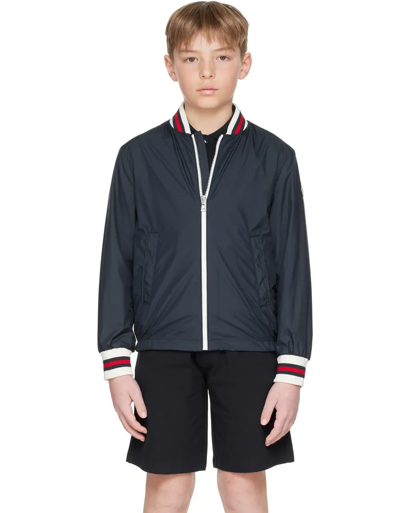 Moncler Big Kids Navy Maki Bomber Jacket 77b