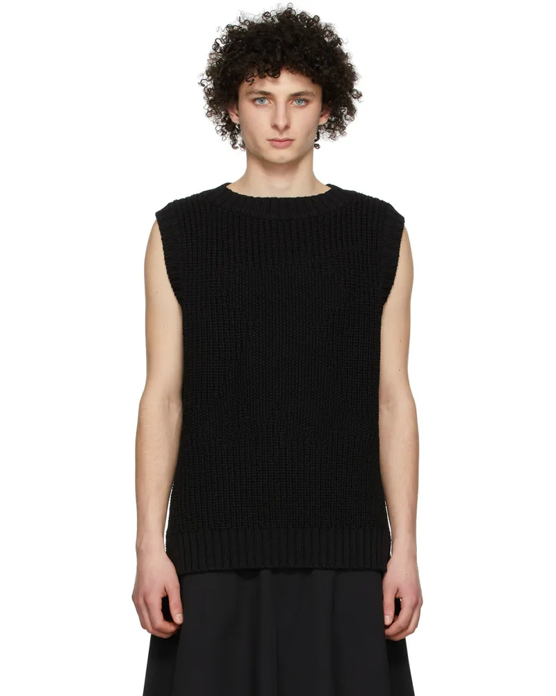 WE 11 DONE Black Monster Vest Black