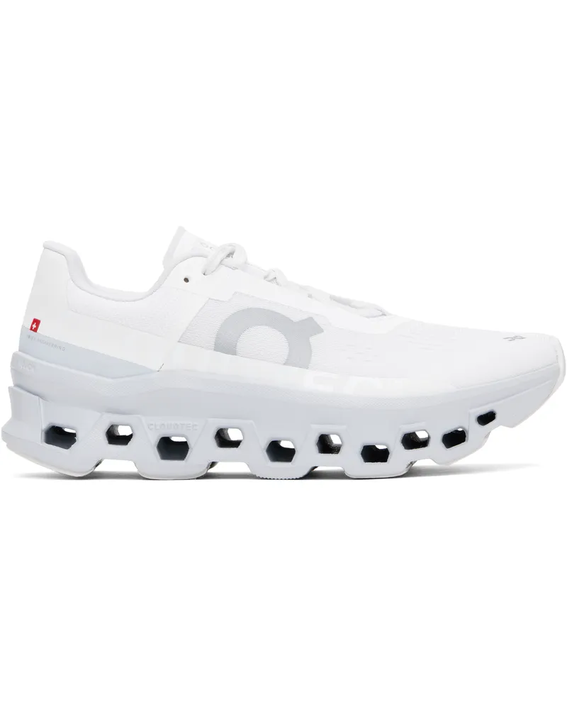 ON White Cloudmonster Sneakers White