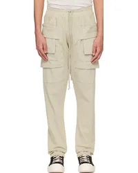 DRKSHDW by Rick Owens Off-White Creatch Cargo Pants Pearl